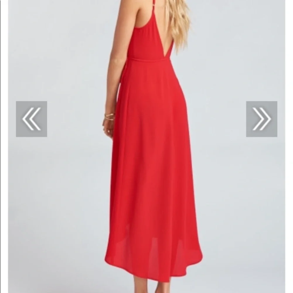 Show Me Your Mumu meghan red wrap dress small - Picture 3 of 10